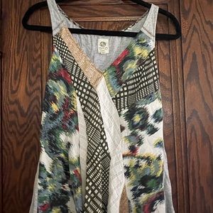 Anthropologie camisole with patchwork and gold sequin details.  Just stunning!